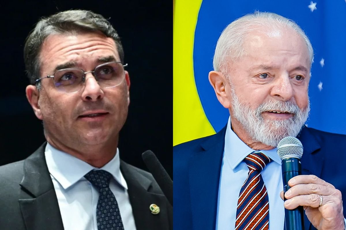 Flávio anuncia ação no STF e acusa Lula de ameaça durante discurso em Goiás Flávio anuncia ação no STF e acusa Lula de ameaça durante discurso em Goiás