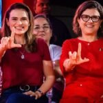 Marília Arraes comemora escolha de Teresa Leitão para liderança do Governo no Senado Marília Arraes comemora escolha de Teresa Leitão para liderança do Governo no Senado