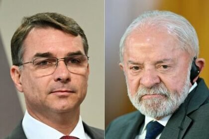 Na pesquisa BTG/Nexus, 51% não votariam em Flávio Bolsonaro e 49% não votariam em Lula