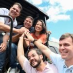 Miguel Coelho acompanha Raquel Lyra e Túlio Gadelha em agenda de obras na Mata Sul