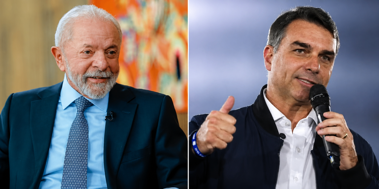 Datafolha: Lula lidera com 38%, Flávio tem 33%, e Cury aparece com 8% no 1º turno