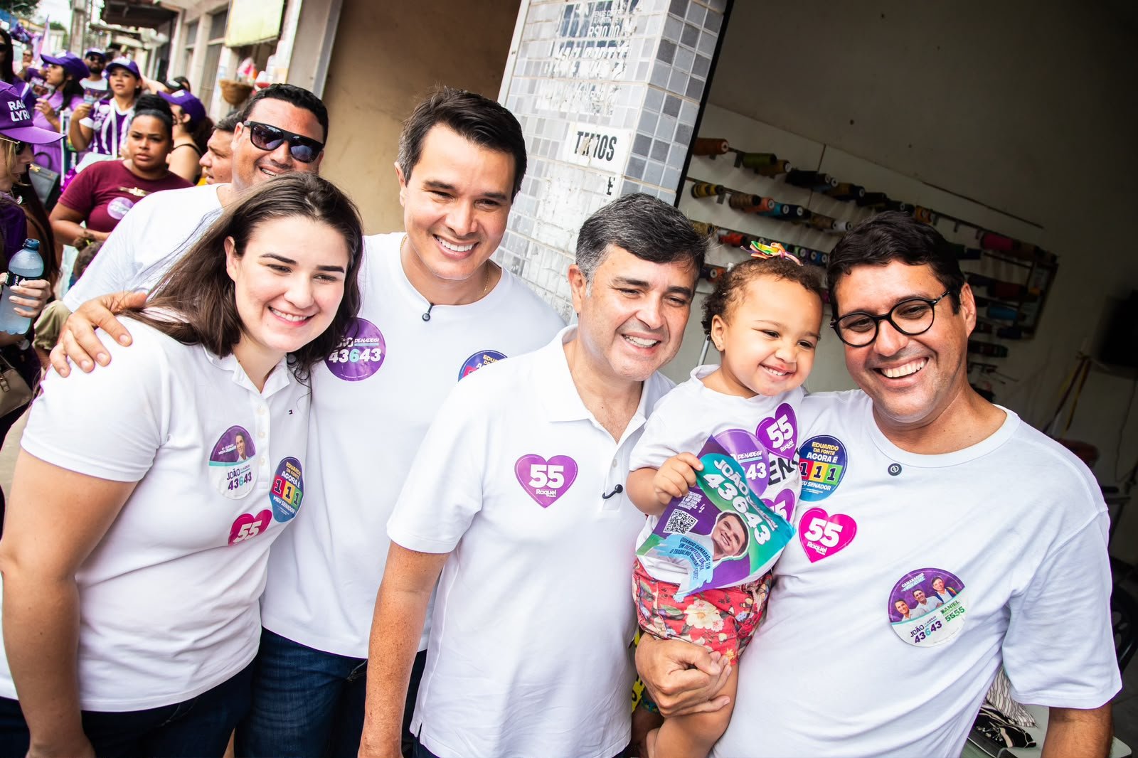 Diego Cabral reúne multidão ao lado de Eduardo da Fonte em caminhada da Onda 55 em Vera Cruz