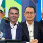 No 1º Turno, Lula tem 37% dos votos totais; Flávio, 33%; Cury, 6%; Caiado, 4%, aponta